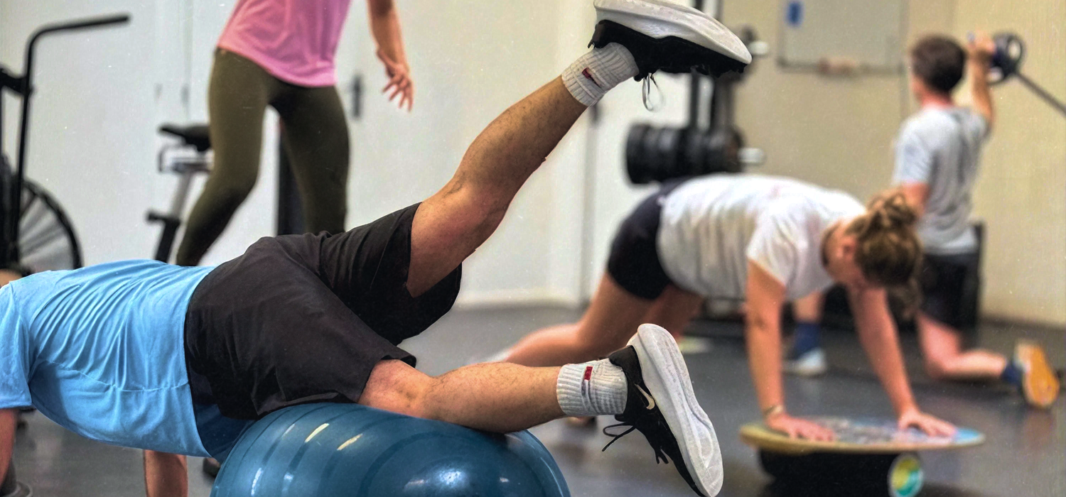 Séance de circuit training en entreprise